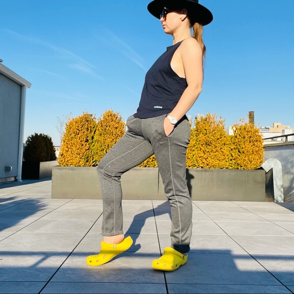 Nike Fleece Gray Zip Ankle Straight Leg Low Ride Streetwear Sport Sweatpants S - Picture 9 of 16